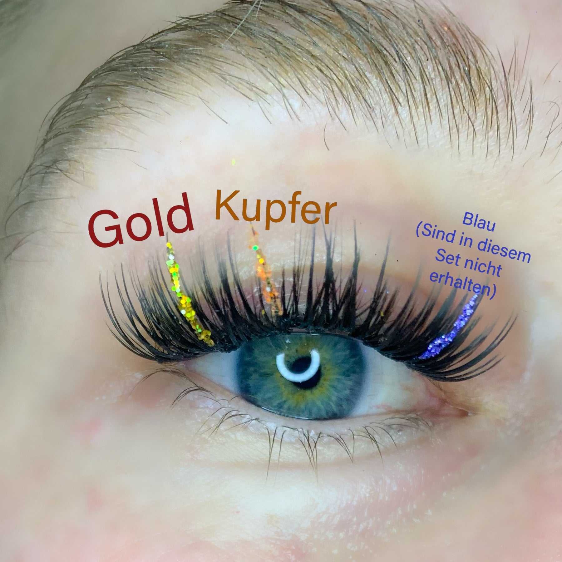 Glamour Glitzer - Wimpern Spikes