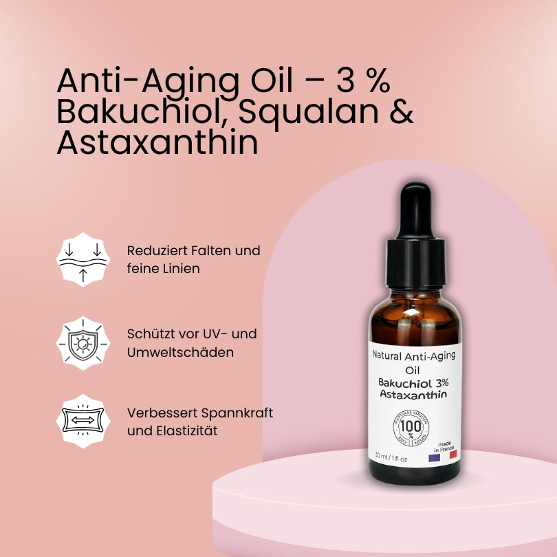 OLAE Anti-Aging Oil – 3 % Bakuchiol, Squalan & Astaxanthin