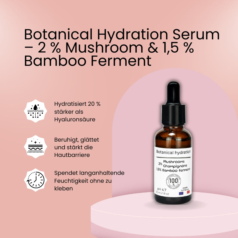 OLAE Botanical Hydration Serum – 2 % Mushroom & 1,5 % Bamboo Ferment für intensive Feuchtigkeit