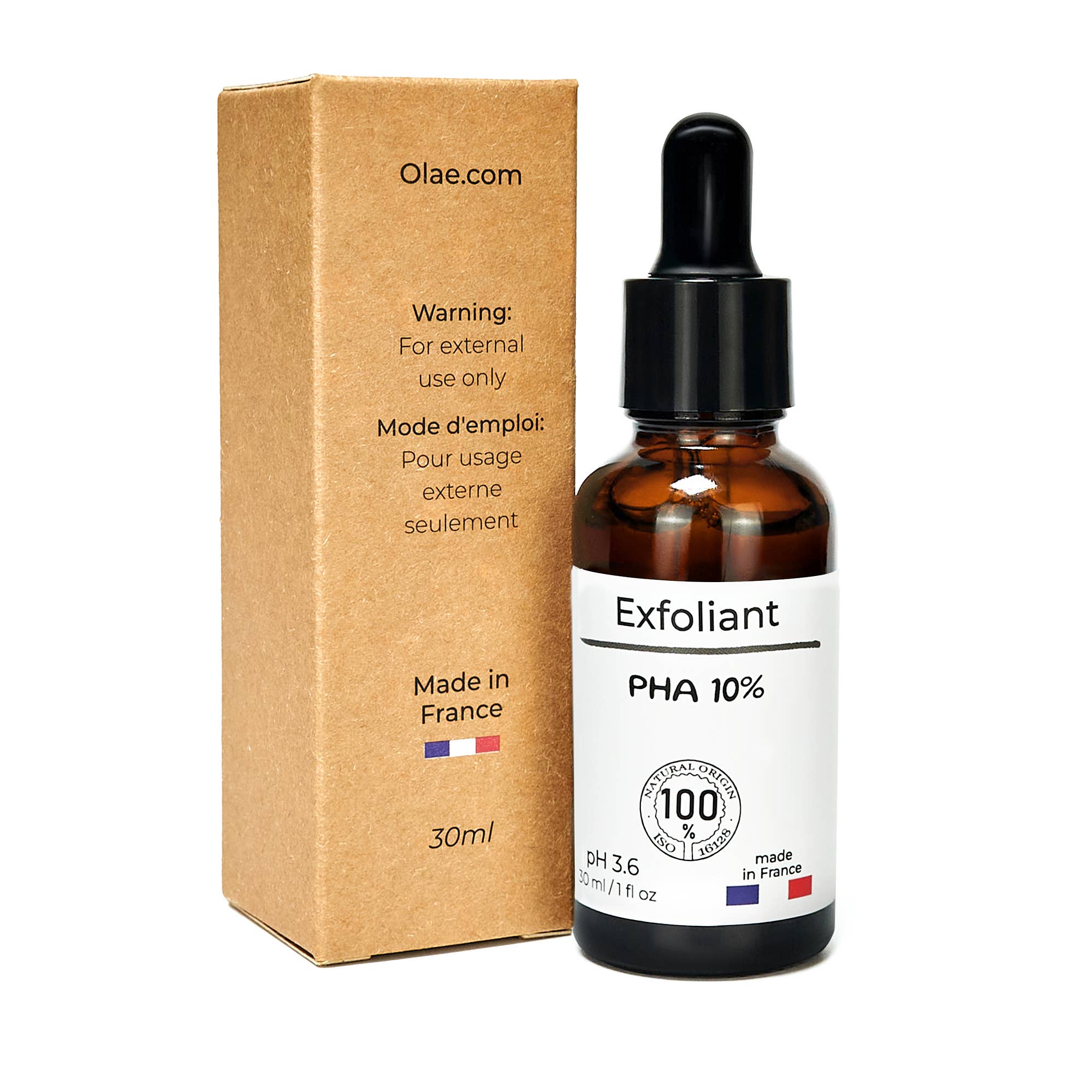 OLAE PHA 10 % Face Peel Exfoliant | Sanftes Fruchtsäure-Peeling für strahlende Haut