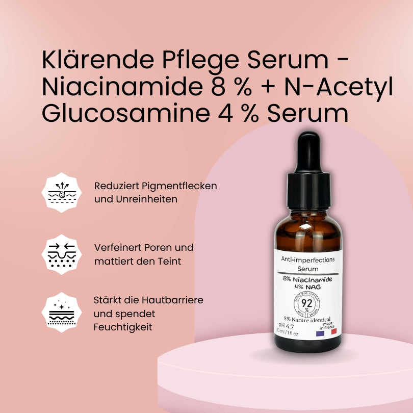 OLAE Niacinamide 8 % + N-Acetyl Glucosamine 4 % Serum | Klärend, ausgleichend